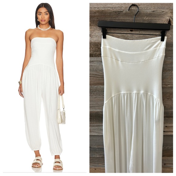 Free People Pants - Free People NWT Off White Strapless Mora One Piece Jumpsuit Size XS